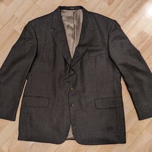 Vintage Oscar De La Renta Blazer Black & Grey Size 48R